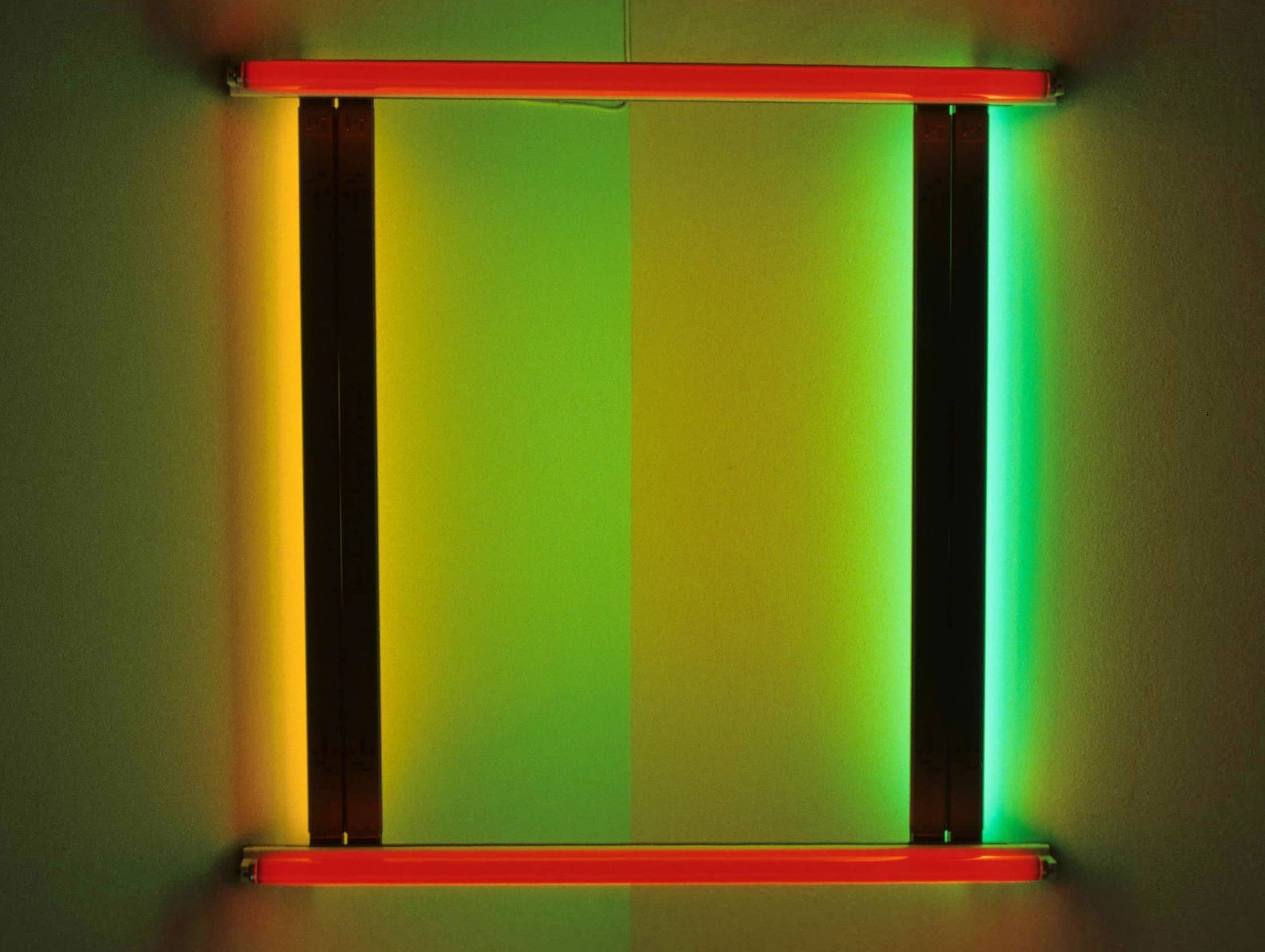  Kunstinstallation von Dan Flavin, Untitled, München 1980