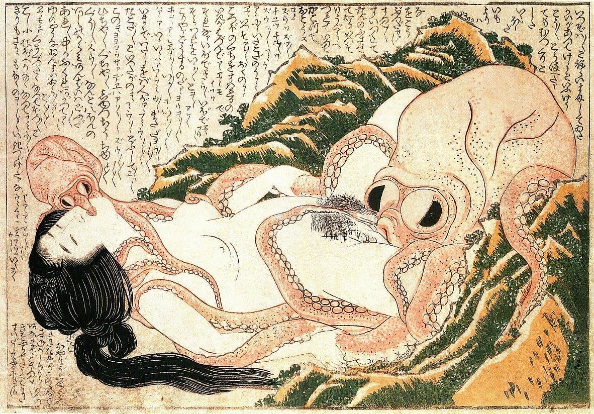Der Traum der Fischersfrau (The Dream of the Fishermans Wife) von Katsushika Hokusai (1760)