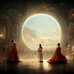 Théâtre d'Opéra Spatial - AI Art Painting par Jason M. Allen / Midjourney