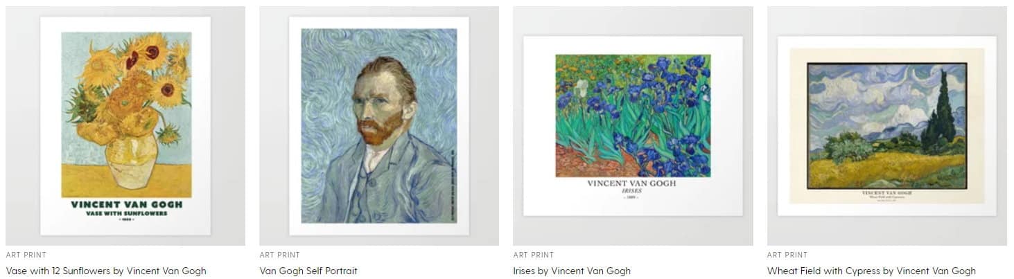 Verfügbare Kunstdrucke aus der van Gogh Collection (Auszug)