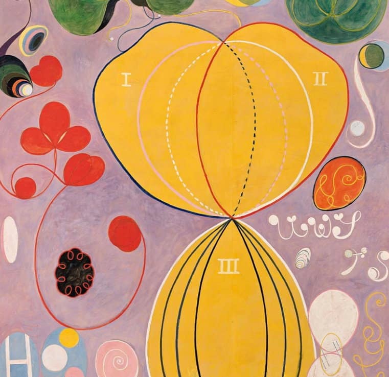 The Ten Longest, No 7 - Abstraktes Kunstwerk von Hilma af Klint