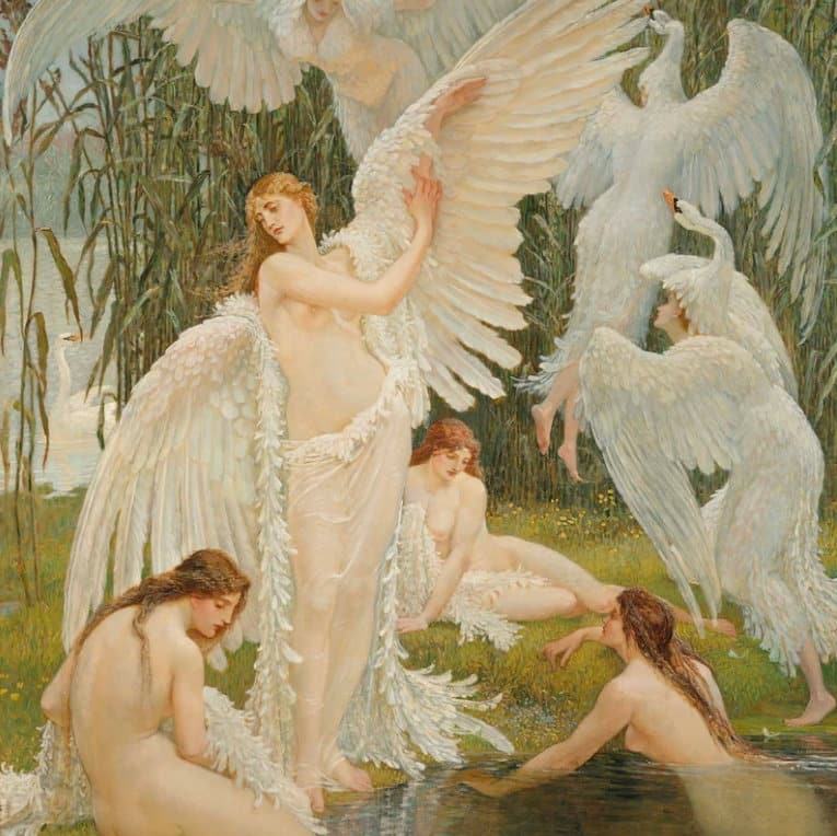 The Swan Maidens - von Walter Crane