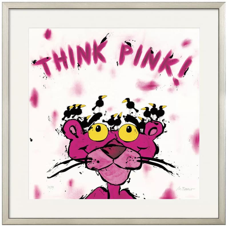 Think Pink! von Michael Ferner, limitierte Grafik im Comic Style