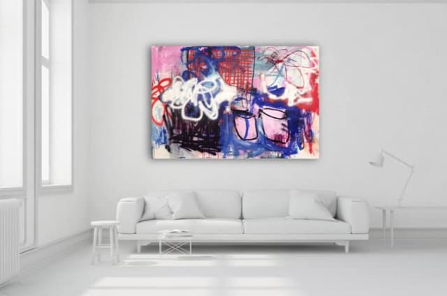 Graffiti Wall und Street-Art Wandkunst für Zuhause Inneneinrichtung graffiti art Spilt milk - Graffiti Gemälde der deutschen Künstlerin Manuela Karin Knaut