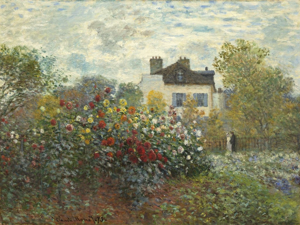 Der Garten des Künstlers in Argenteuil (Ecke des Gartens mit Dahlien), 1873