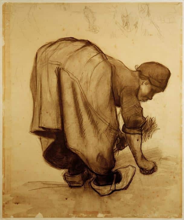 Bäuerin beim Ährenlesen, 1885