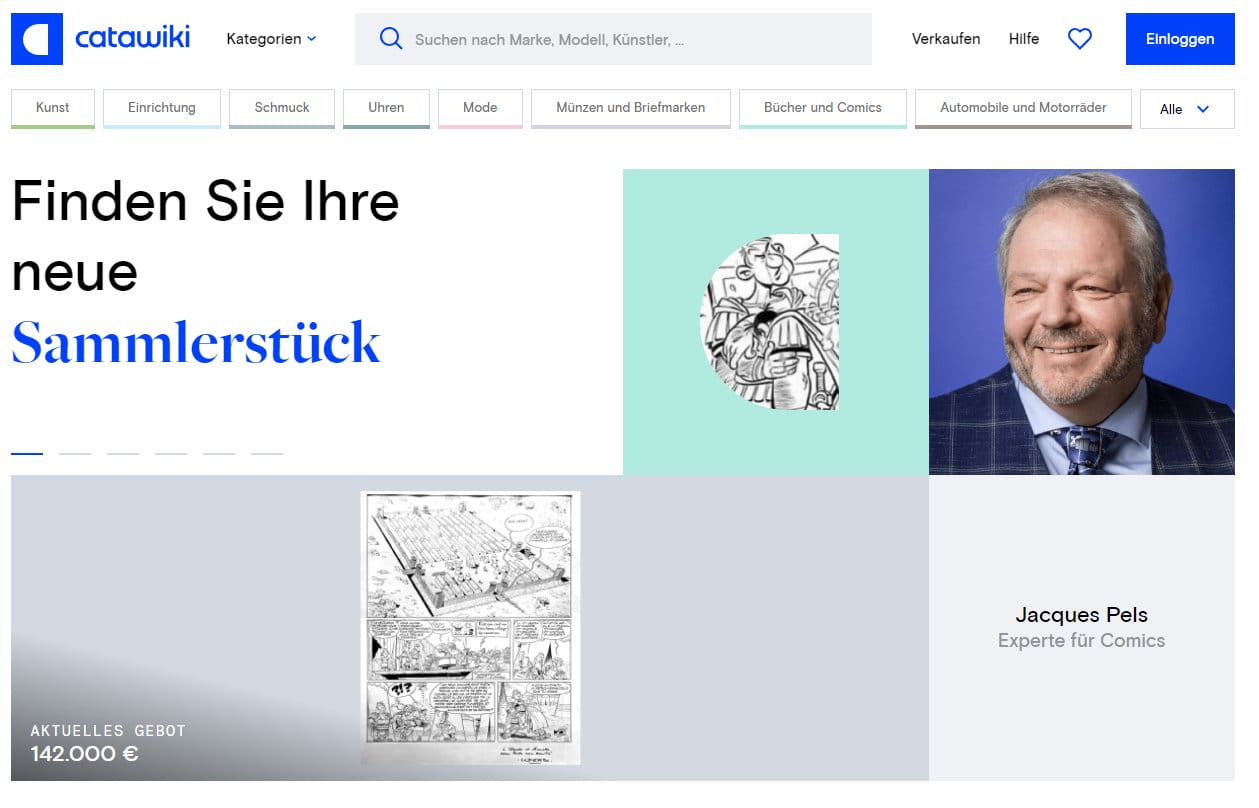 Catawiki – Großes europäisches Online-Auktionshaus für besondere Sammlerstücke