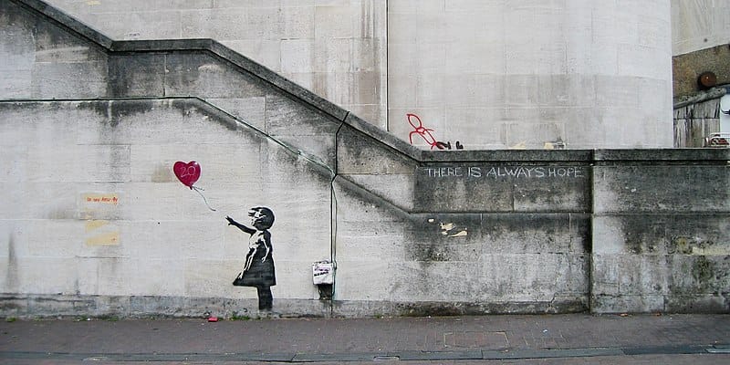 The Little Girl with the Balloon - Banksy (London)