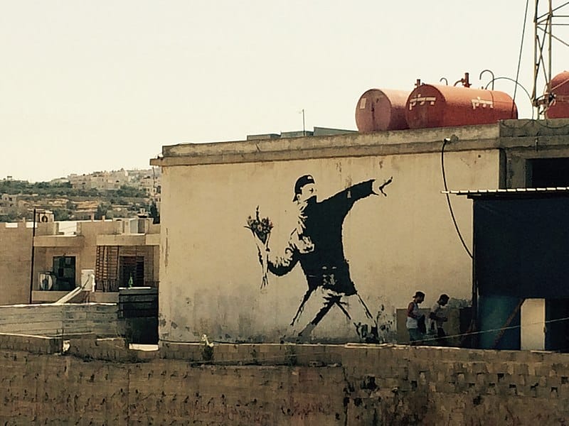 The Flower Thrower - Banksy (Westjordanland)