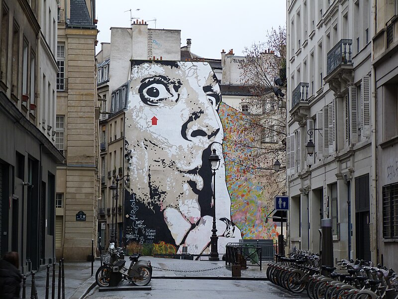 Hush! - Jef Aérosol - Street Art Mural in Paris