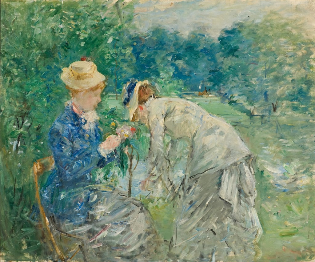 Im Bois de Boulogne, um 1875-9 von Berthe Morisot