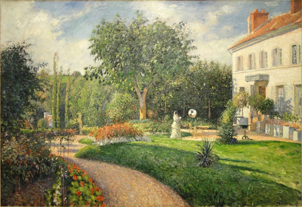 Der Garten von Les Mathurins in Pontoise von Camille Jacob Pissarro