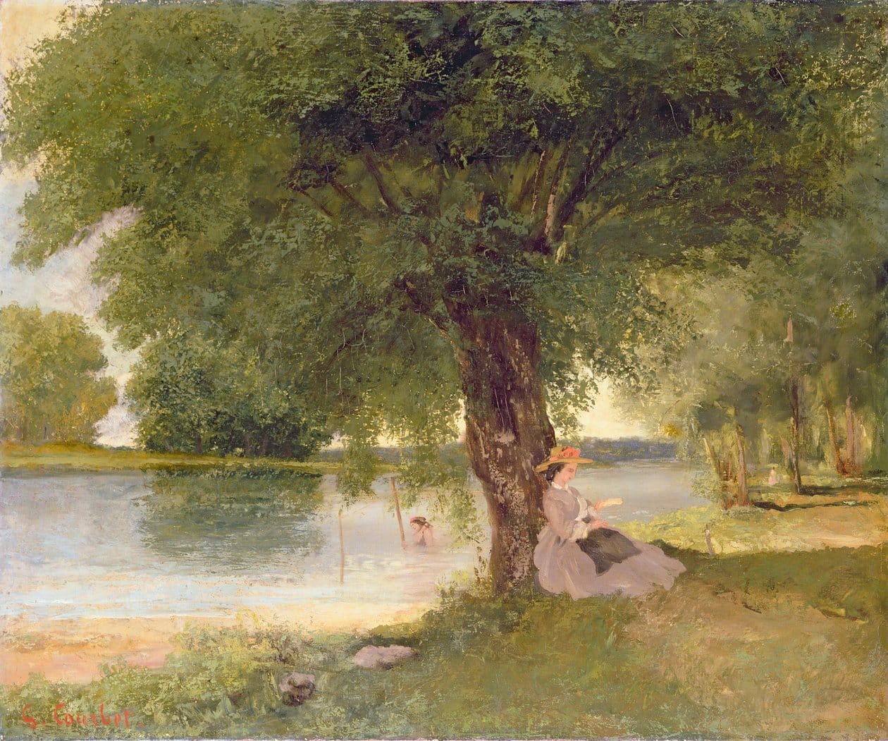 Die Charente in Port-Bertaud 1862 von Gustave Courbet