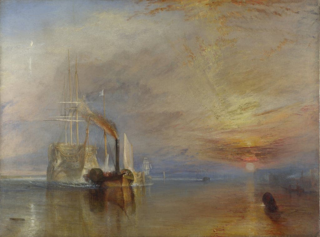 Die letzte Fahrt der Téméraire, 1839 von Joseph Mallord William Turner