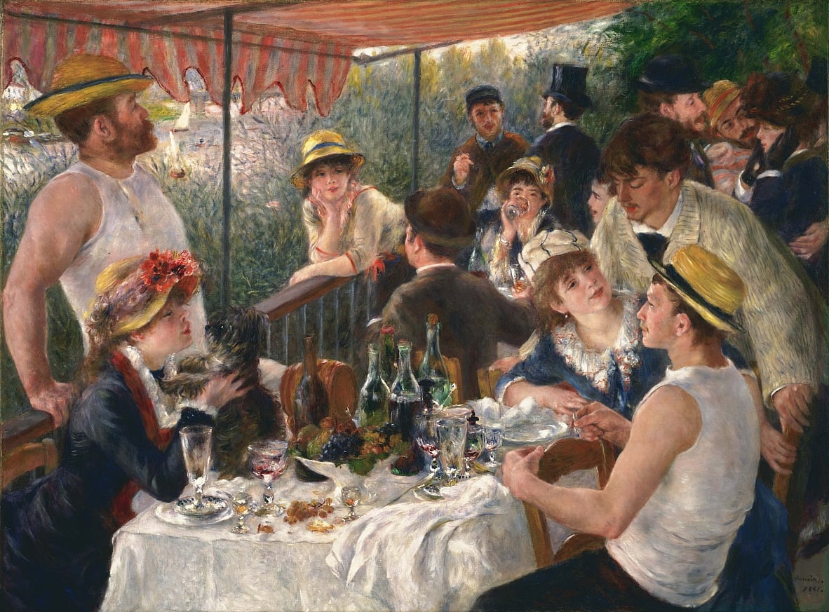 Mittagessen der Bootsparty(Luncheon of the Boating Party) Pierre Auguste Renoir