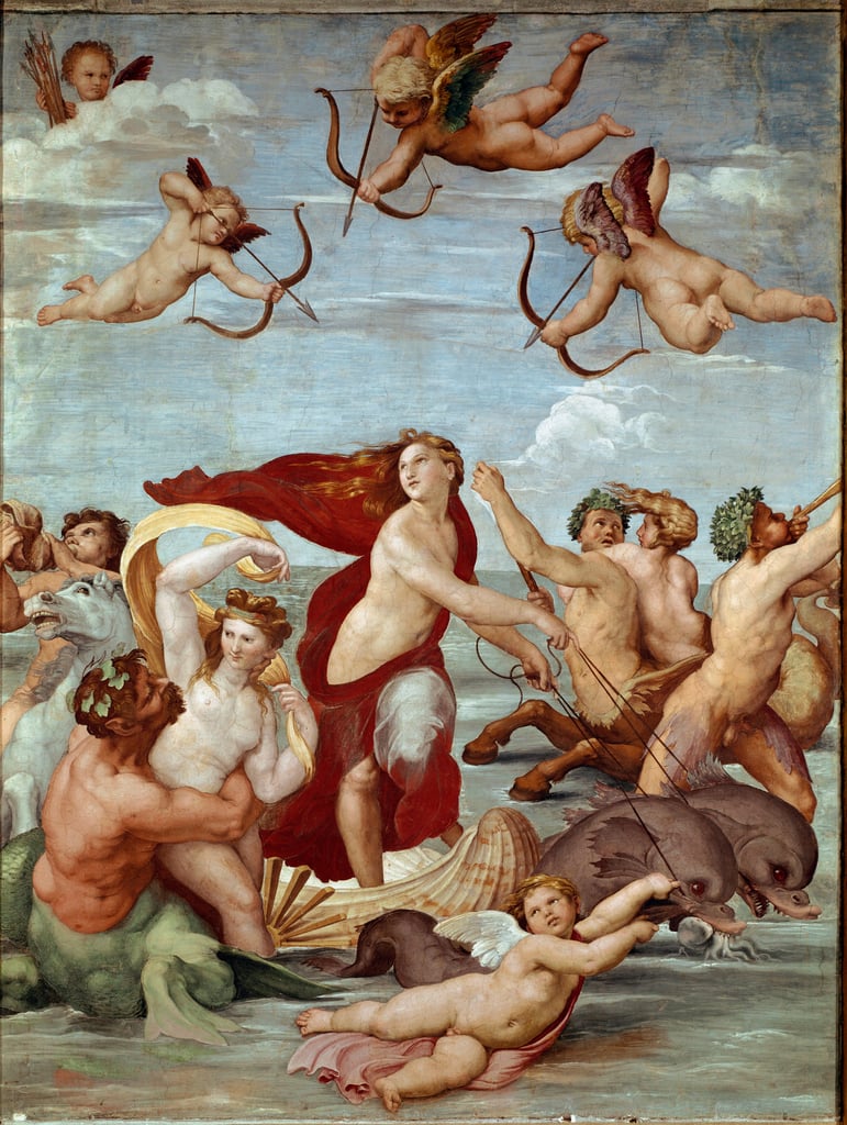 Der Triumph des Galatee Fresko von Raffael (Raffaello Sanzio 1483-1520)