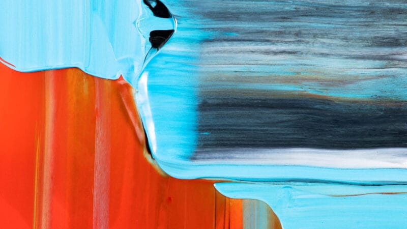 Abstrakte Kunst - Abstraktes Gemälde und Beispiel Nicht-Gegenständlicher Kunst