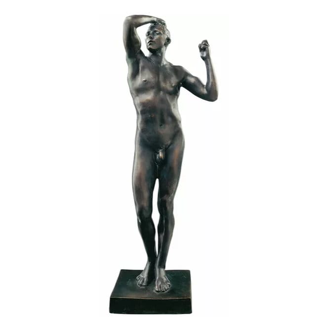 Skulptur "Das eherne Zeitalter" (1876) von Auguste Rodin, Reproduktion in Bronze