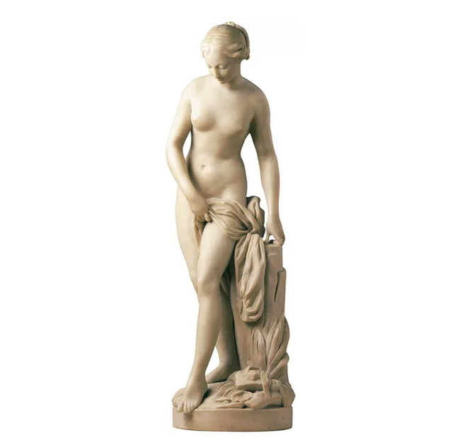 Skulptur "Badende" (Reduktion) von Etienne-Maurice Falconet, Kunstmarmor