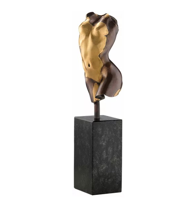 Skulptur "Torso Giulia" (2017) von Kay, Bronze