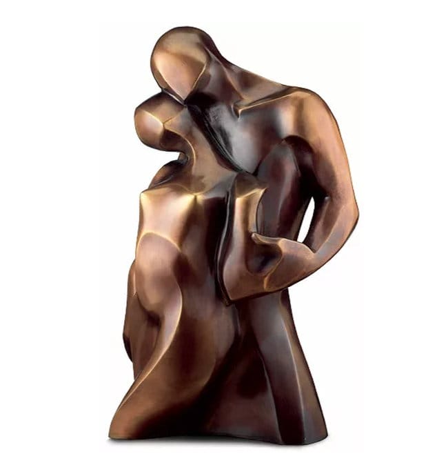 Bronzeskulptur "Pas de Deux - der Weg zu zweit" von Bernard Kapfer