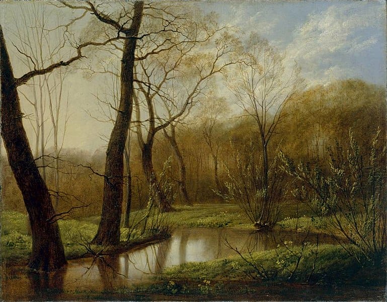 Carl Gustav Carus - Frühlingslandschaft im Rosenthal bei Leipzig (1814)