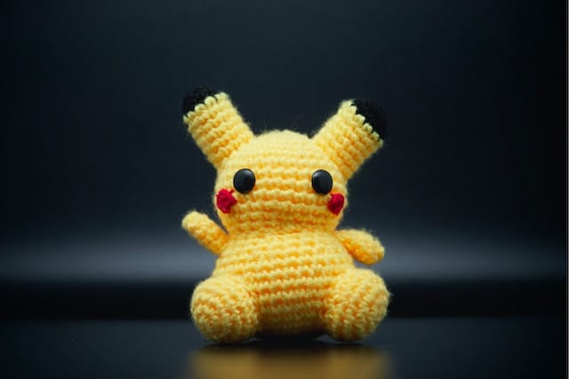 Pikachu als niedliches Amigurumi