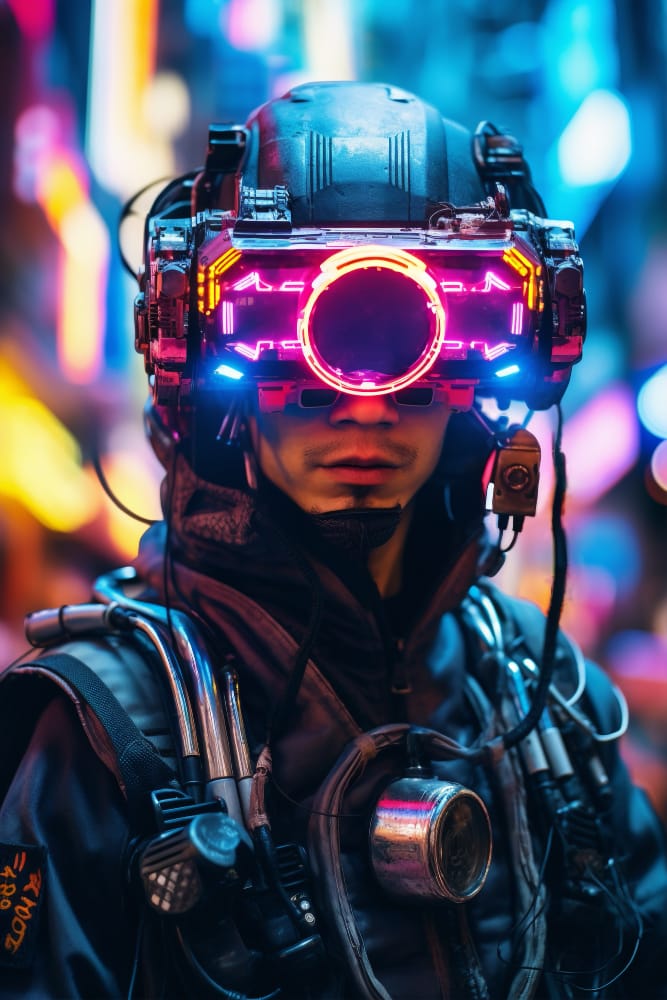 Cyborgs und Mensch-Maschine-Hybriden bevölkern häufig die Cyberpunk-Welten
