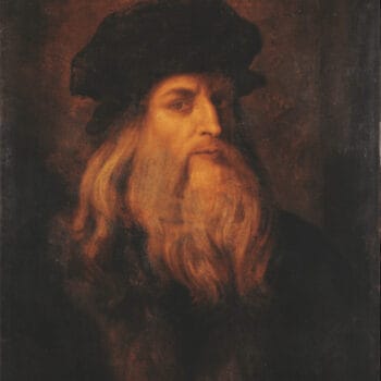 Mögliches Selbstportrait von Leonardo da Vinci – ausgestellt in der Galleria degli Uffizi Firenze