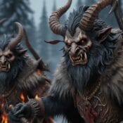 Die Perchten und Krampusse sind eng mit den Rauhnächten verbunden