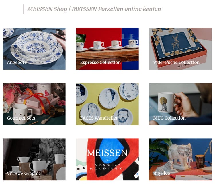 Design-Produkte von MEISSEN