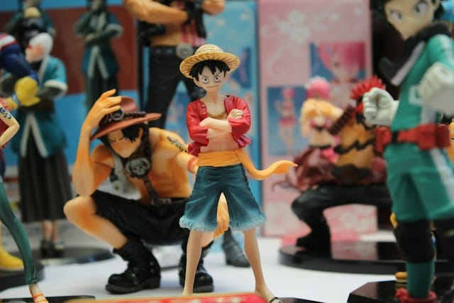 Anime Merchandise ist äußerst beliebt. Hier zu sehen: Monkey D. Ruffy aus der Animeserie "One Piece" (jetzt auch als Realverfilmung auf Netflix)