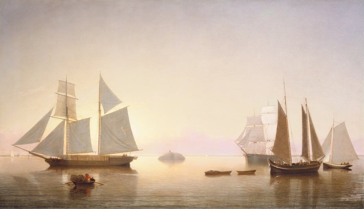 Schiffbrüchig vor Halfway Rock (1860), von Fitz Hugh Lane