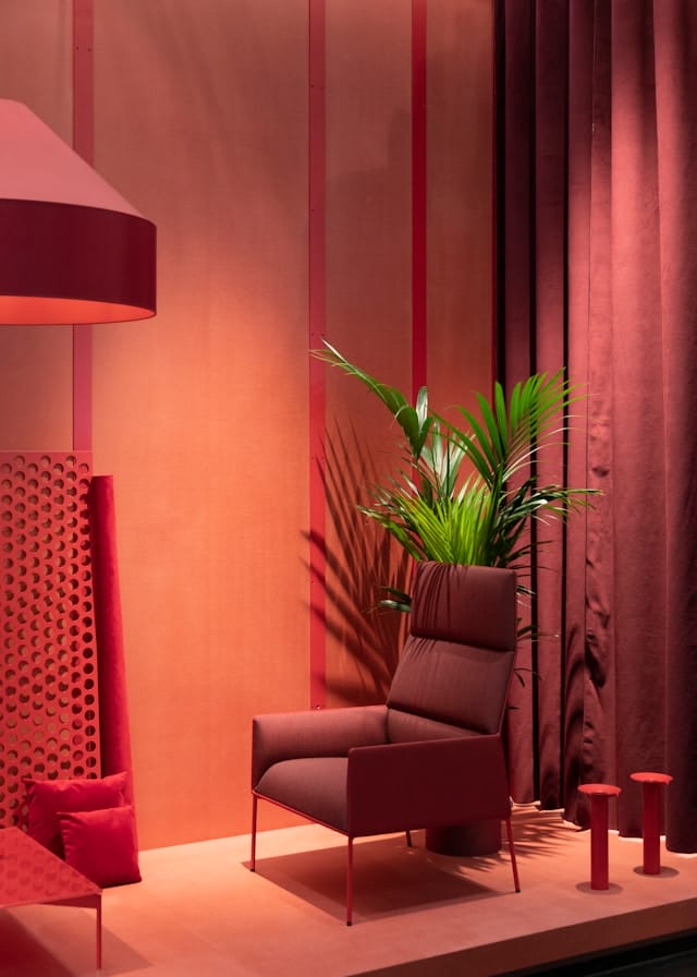Refined diversity: The top curtains trends for the next few years interior facility Strong red tones are in trend in 2024