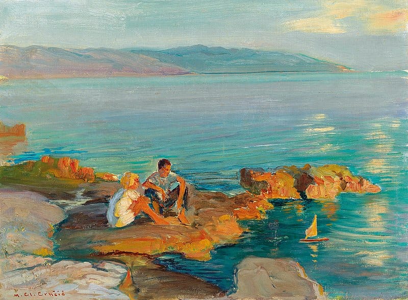 Children on the beach (1930) von Menci Clement Crnčić