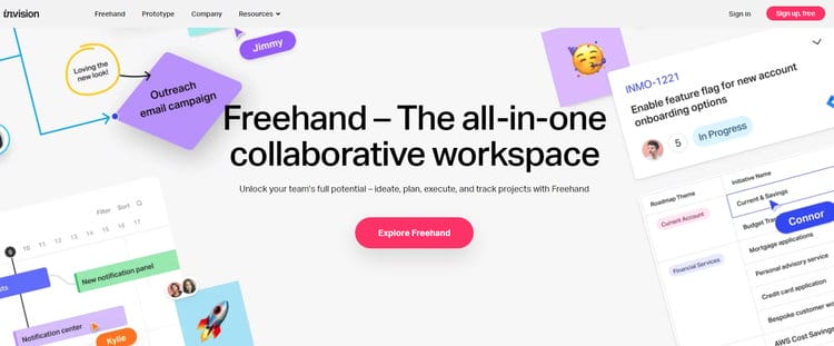 Freehand – Der All-in-One-Arbeitsbereich für die Online Zusammenarbeit und Design Prototyping