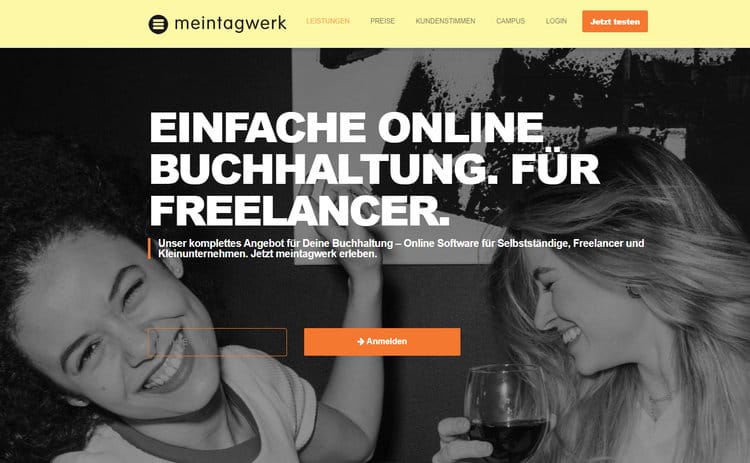 meintagwerk - Online Buchhaltungs-Software für Selbstständige, Freelancer und Kleinunternehmen