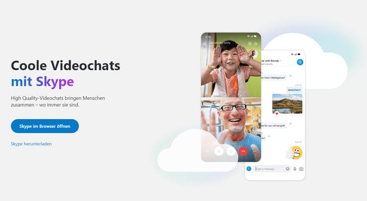 High Quality-Videochats mit Skype