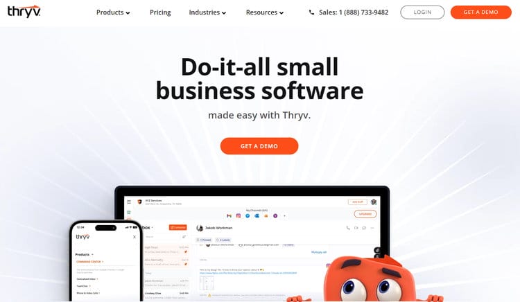 Das Portfolio von Thryv an Software für kleine Unternehmen bietet hochmoderne Software für das Kundenbeziehungsmanagement, Online-Reputationsmanagement und mehr