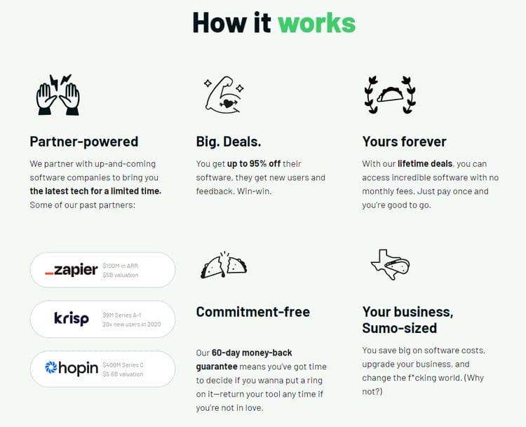 Appsumo - Immer noch unsere Go-to Resource für Top Freelancer Deals