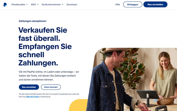 PayPal: Insgesamt der beste Zahlungsabwickler für Freelancer und Soloselbständige