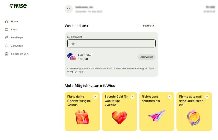 Mit einem Wise-Geschäftskonto genießen Sie zahlreiche Vorteile, darunter Kosteneffizienz, transparente Gebühren, benutzerfreundliche Funktionen, globale Reichweite und zeitsparende Tools.