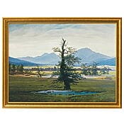 Caspar David Friedrich: „Der einsame Baum“ (1822), limitierte Reproduktion