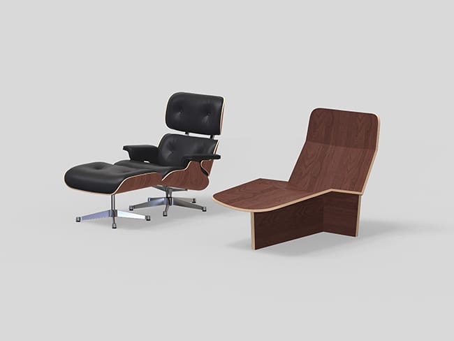 Neugestaltung des Lounge Chair von Charles und Ray Eames