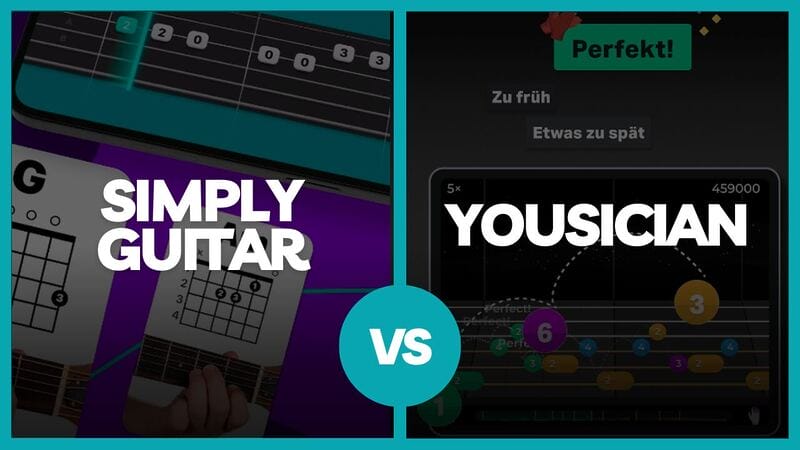 Simply Guitar vs Yousician: Welche Gitarren-App ist die beste? Unser umfassender Vergleichstest liefert eine Antwort