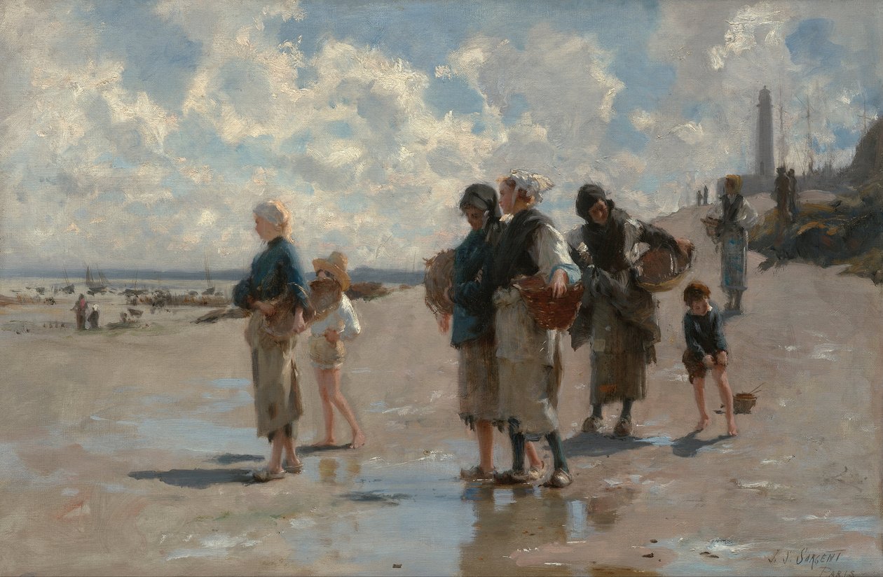 Angeln für Austern bei Cancale (1878) von John Singer Sargent