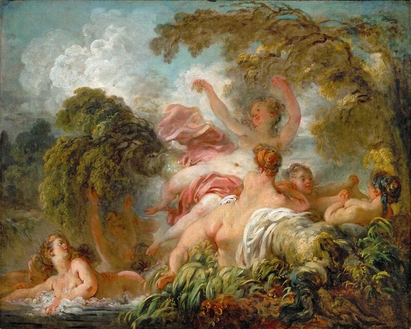 "Badende" von Jean Honore Fragonard