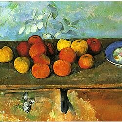Paul Cézanne: Fruits and Biscuits